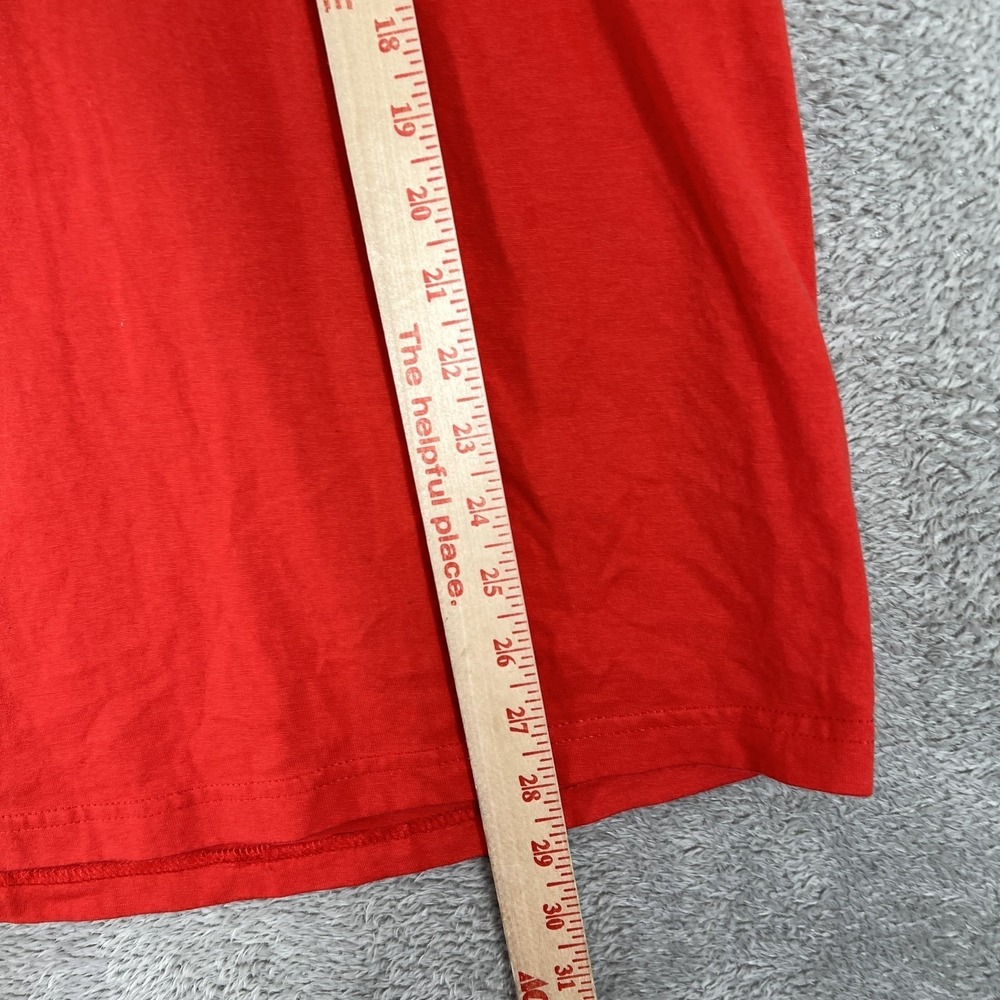 Russell Athletic Henley Shirt Mens Large Red Eagles 90s Vintage USA Sporty Retro - Picture 7 of 8